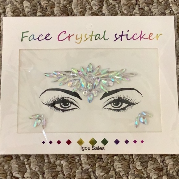Face Crystal Sticker (pack of 3) - Picture 2 of 5